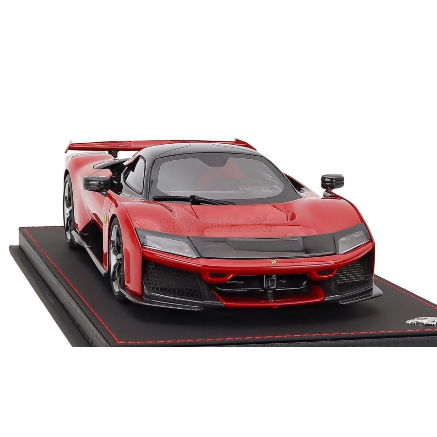 ミニカー 1/18 フェラーリ F80 BBR-MODELS 1/18 FERRARI F80 2024 CARBON SILVER RIMS ROSSO CORSA - RED BLACK P18253A1-VETの画像