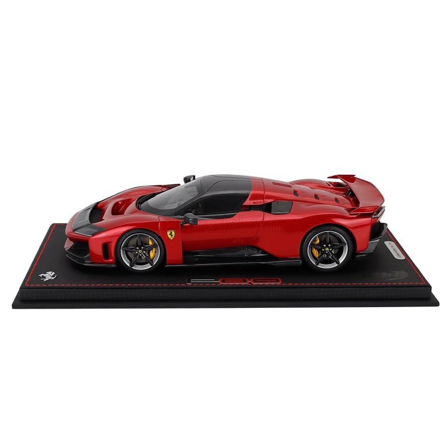 ミニカー 1/18 フェラーリ F80 BBR-MODELS 1/18 FERRARI F80 2024 CARBON SILVER RIMS ROSSO SUPERCAR - RED MET BLACK P18253H-VET_2