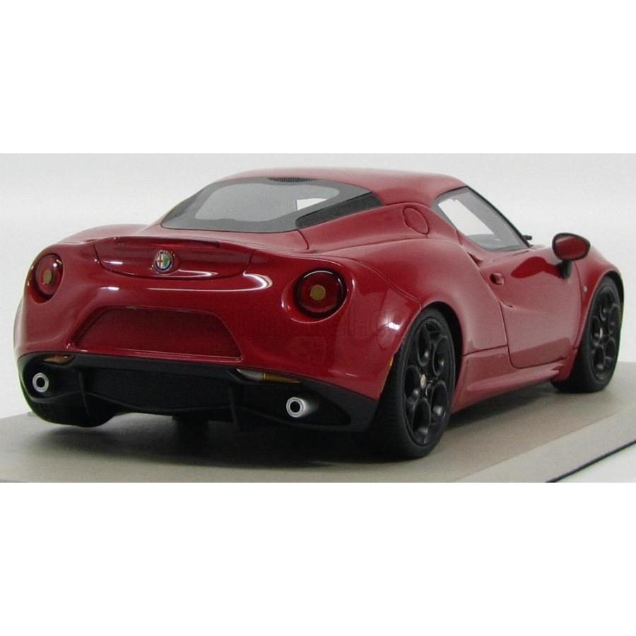 ミニカー 1/18 アルファロメオ 4C TOPMARQUES 1/18 ALFA ROMEO 4C 2013 BLACK WHEELS RED TOP003A｜a-mondo2｜05