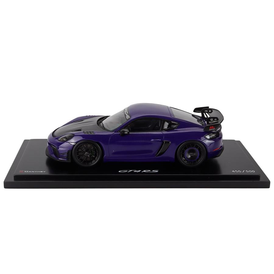 ミニカー 1/18 ポルシェ 718 ケイマン GT4 SPARK-MODEL 1/18 PORSCHE 718 (982) CAYMAN GT4 RS MANTHEY KIT 2024 ULTRAVIOLET PURPLE BLACK WAP0216030TCAY_2
