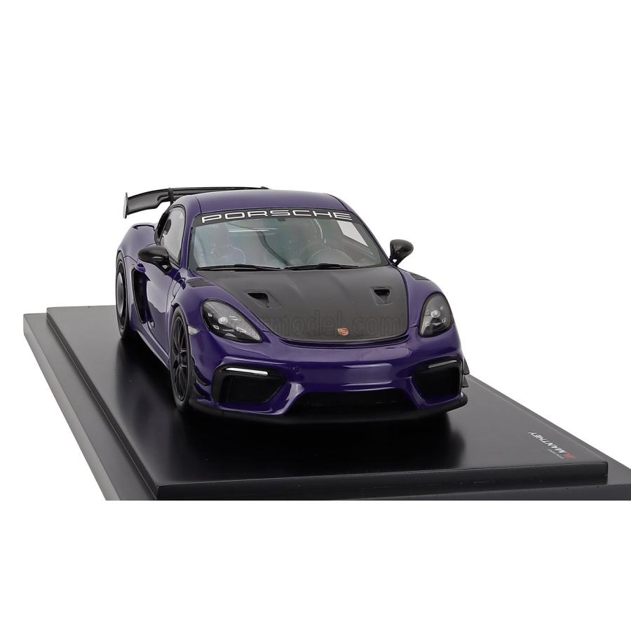 ミニカー 1/18 ポルシェ 718 ケイマン GT4 SPARK-MODEL 1/18 PORSCHE 718 (982) CAYMAN GT4 RS MANTHEY KIT 2024 ULTRAVIOLET PURPLE BLACK WAP0216030TCAY_3