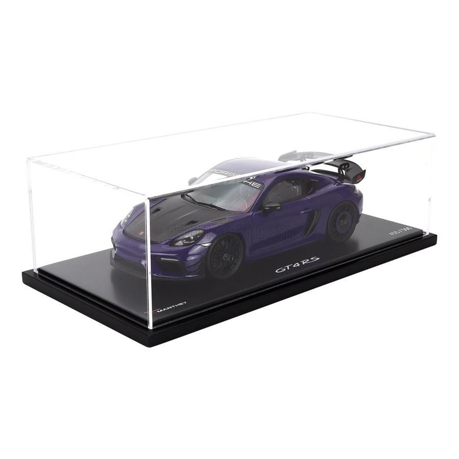 ミニカー 1/18 ポルシェ 718 ケイマン GT4 SPARK-MODEL 1/18 PORSCHE 718 (982) CAYMAN GT4 RS MANTHEY KIT 2024 ULTRAVIOLET PURPLE BLACK WAP0216030TCAY_5