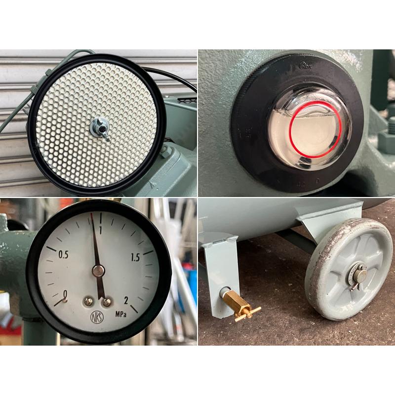 分解整備済】日立 3.7kW 5馬力 給油式レシプロコンプレッサー 分解整備済】日立 3.7kW 5馬力 給油式レシプロコンプレッサー