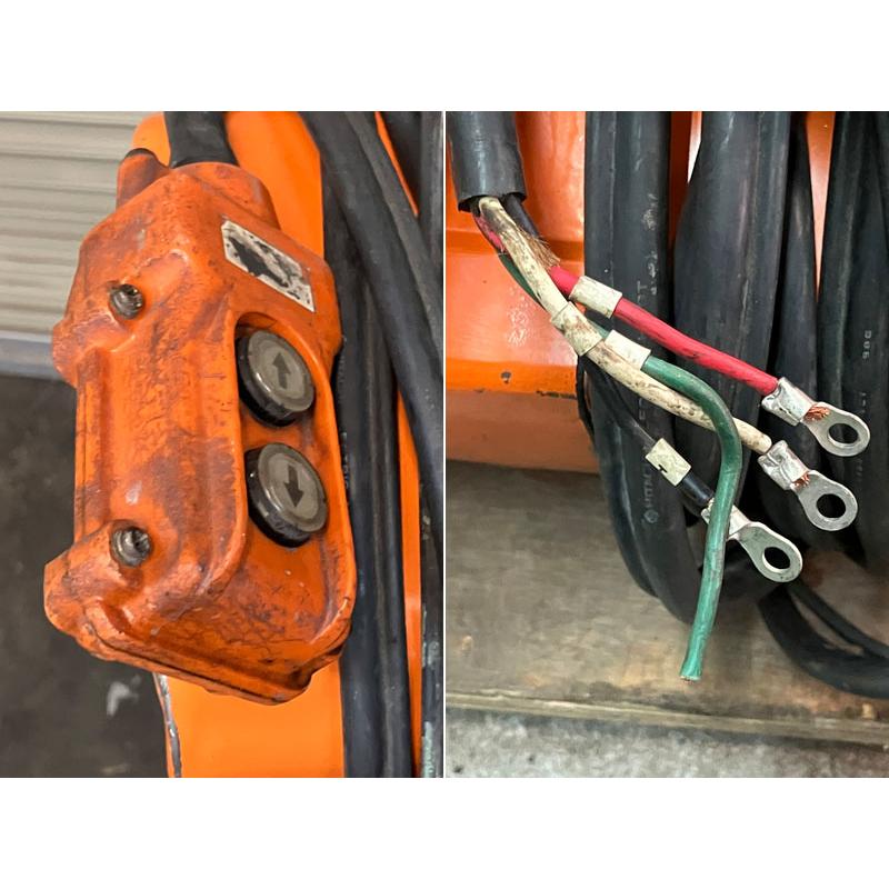 HITACHI/日立 500kg 6m 電動チェーンブロック 1/2SH2 / モートル