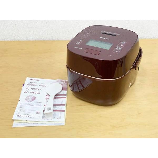 ✨高性能IH炊飯器✨ TOSHIBA RC-10E8VS 5.5合炊き 未使用】TOSHIBA/東芝 炎匠炊き 5.5合炊き 真空圧力IHジャー炊飯器 RC