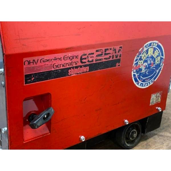新ダイワ 2.5kVA ガソリンエンジン発電機 EG25M-E 50/60Hz セル