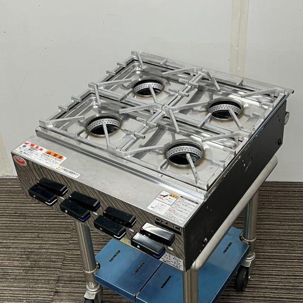 マルゼン 卓上4口ガスコンロ MOZK4 中古 4ヶ月保証 2021年製 マルゼン 卓上4口ガスコンロ MOZK4 中古 4ヶ月保証 2021年製
