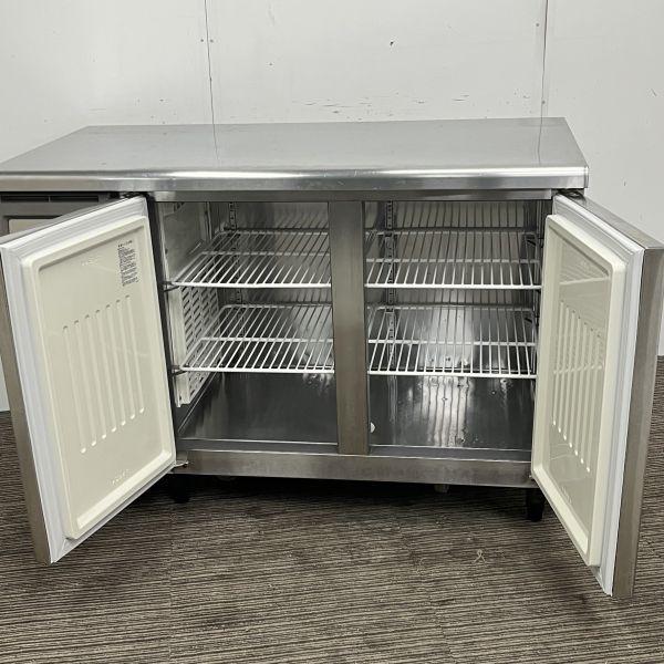 フクシマガリレイ　冷蔵コールドテーブル　YRC-120RM　1ヶ月保証　中古　幅1200x奥行600　単相100V　2013年製　厨房