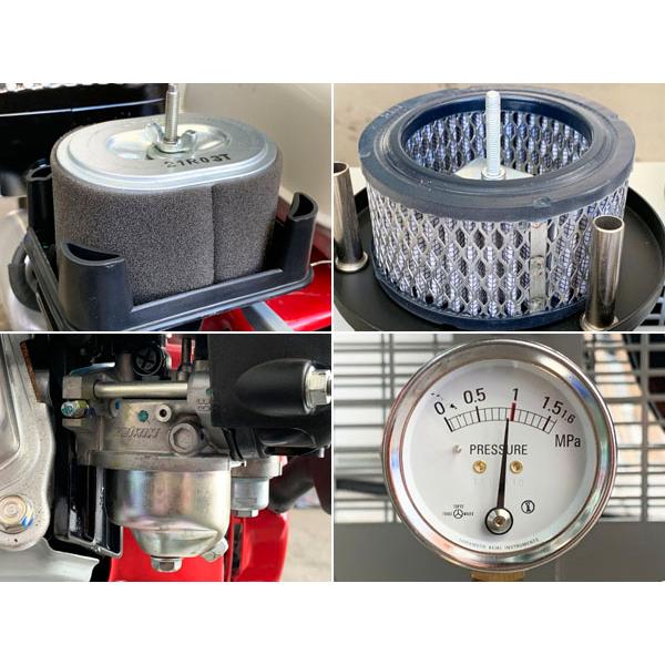 アネスト岩田 5馬力 エンジンコンプレッサー PLUE37C-10 / 最高 アネスト岩田 5馬力 エンジンコンプレッサー PLUE37C-10 / 最高