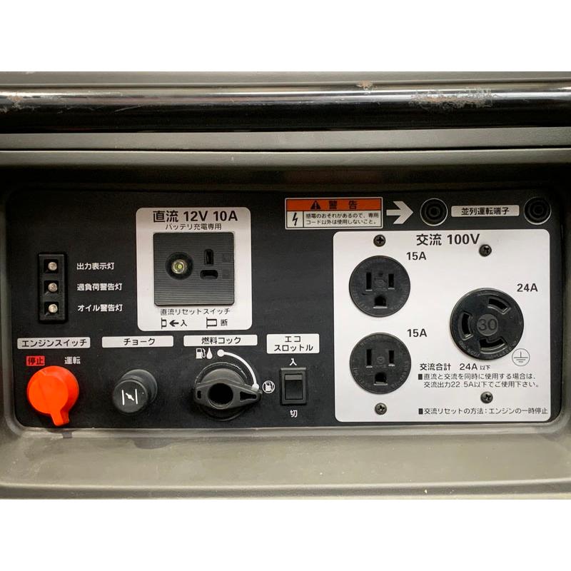 HONDA/ホンダ 2.4kVA インバーター発電機 EU24i 車輪なしタイプ