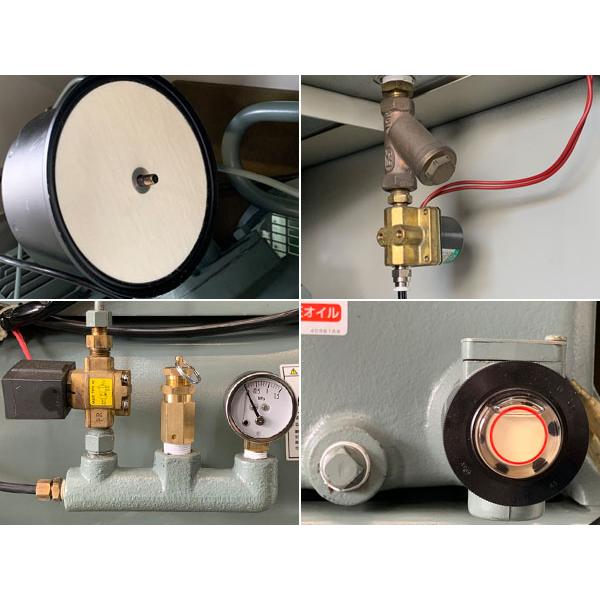 分解整備済】日立 3.7kW 5馬力 給油式パッケージコンプレッサー 分解整備済】日立 3.7kW 5馬力 給油式パッケージコンプレッサー