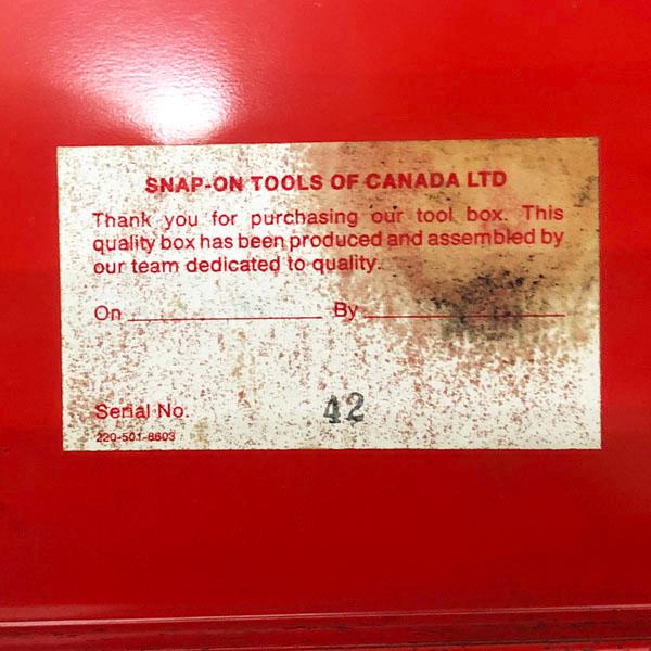 スナップオン/Snap-on トップチェスト KRA58J ツールボックス 工具箱