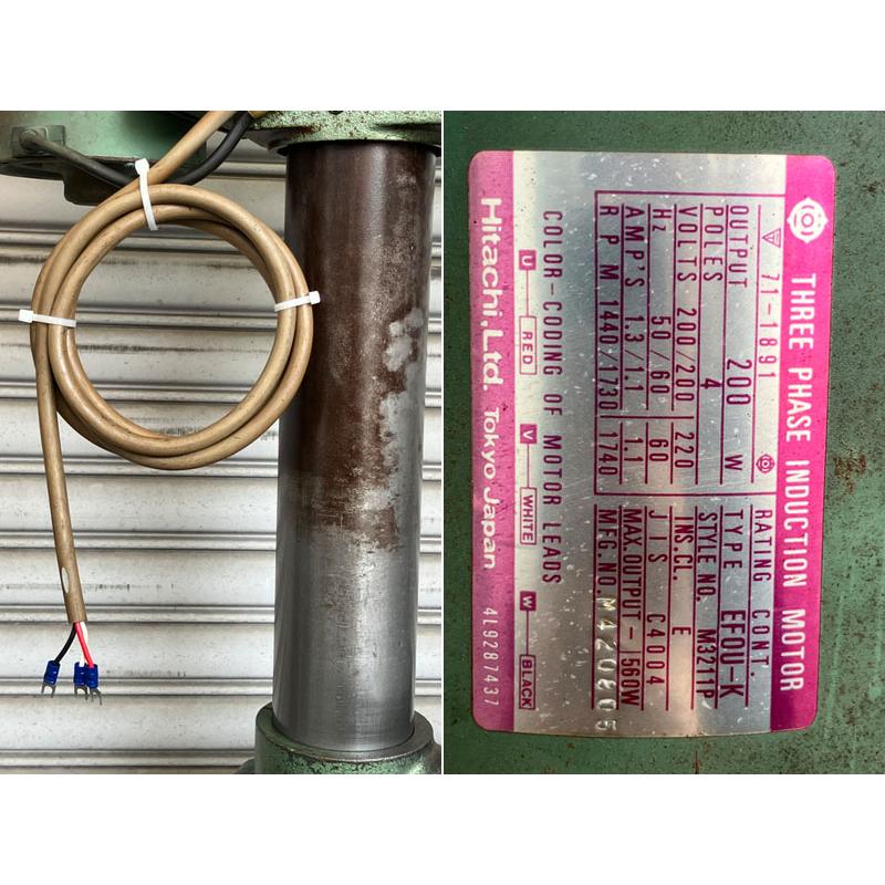 分解整備済】HITACHI/日立 13mm 200W 卓上ボール盤 B13 / 三相 分解整備済】HITACHI/日立 13mm 200W 卓上ボール盤 B13 / 三相