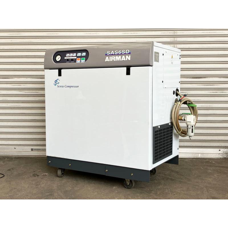 分解整備済】AIRMAN/北越工業 5.5kW 7.5馬力 給油式スクリュー 分解整備済】AIRMAN/北越工業 5.5kW 7.5馬力 給油式スクリュー