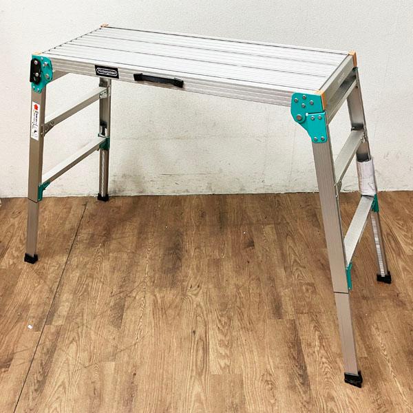 長谷川工業/ハセガワ 脚部伸縮式アルミ足場台 DRSW2.0-1000 65〜96cm 