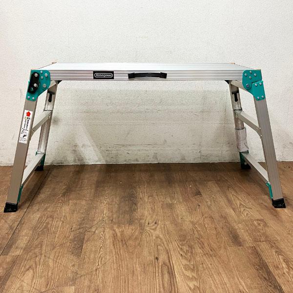 長谷川工業/ハセガワ 脚部伸縮式アルミ足場台 DRSW2.0-1000 65〜96cm