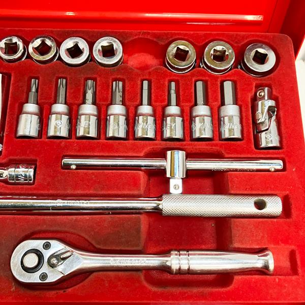 中古】Kingsley/キングスレー 工具一式 9.5mm ツールボックス 9.5sq  