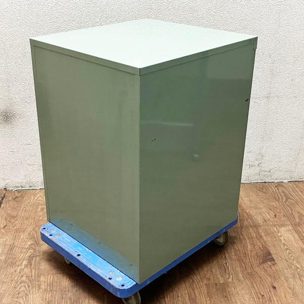現状品】TRUSCO/トラスコ 4段 ミニキャビネット LVR-542 GN ※鍵欠品 