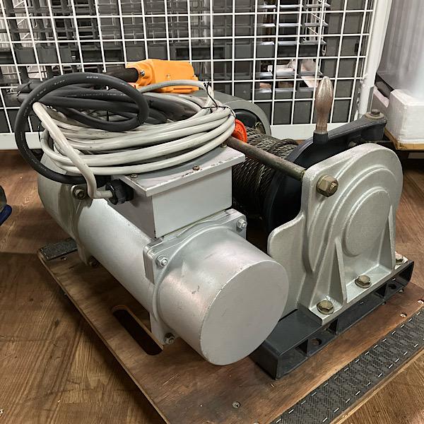 キンク有】マックスプル工業 マックスプルウインチ 噛合クラッチ付電動