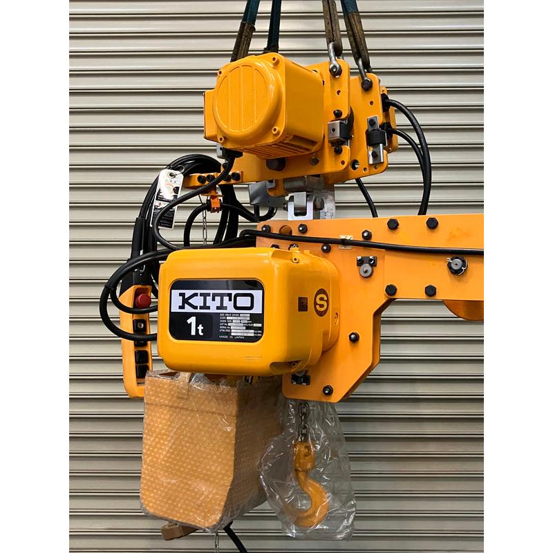 KITO/キトー 1t(500kg+500kg) 4m 2点水平吊り形 電動チェーン KITO/キトー 1t(500kg+500kg) 4m 2点水平吊り形 電動チェーン