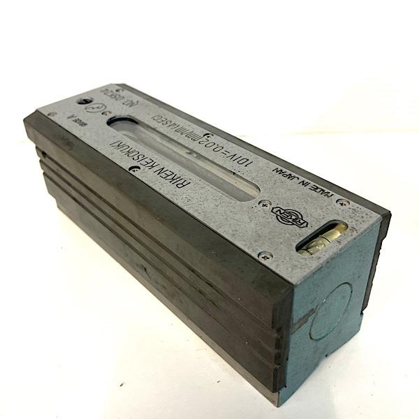 中古】RIKEN/理研印 150x0.02 携帯用精密水準器 A級 平形精密