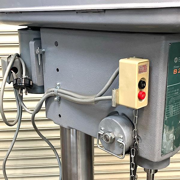 分解整備済】HITACHI/日立 23mm 400W 卓上ボール盤 B23S 三相200V