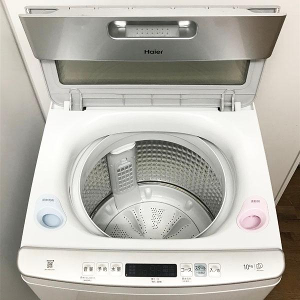 中古・美品】Haier/ハイアール JW-HD100A(W) インバーター 全自動洗濯