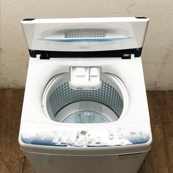 Haier JW-U55LK 洗濯機　単身用 未使用・アウトレット】Haier JW-U55LK(W) インバーター 全自動