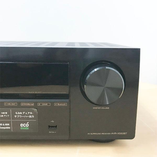 中古】DENON/デノン AVR-X550BT 5.2ch AVサラウンドレシーバー 2021年