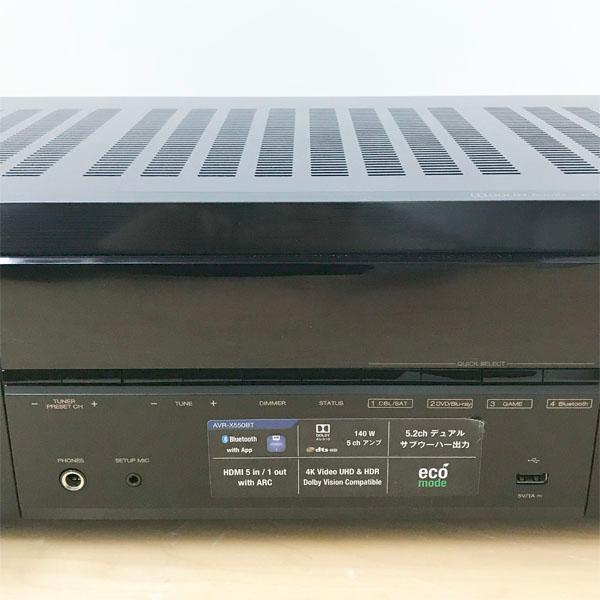 中古】DENON/デノン AVR-X550BT 5.2ch AVサラウンドレシーバー 2021年