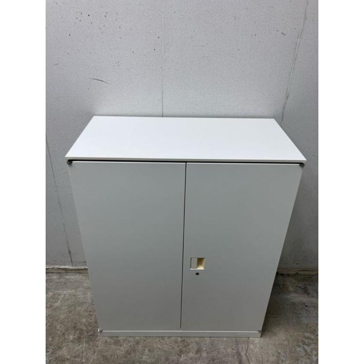 オカムラ 両開き書庫 スチール書庫 鍵付き 幅900×奥行450×高さ1115mm 