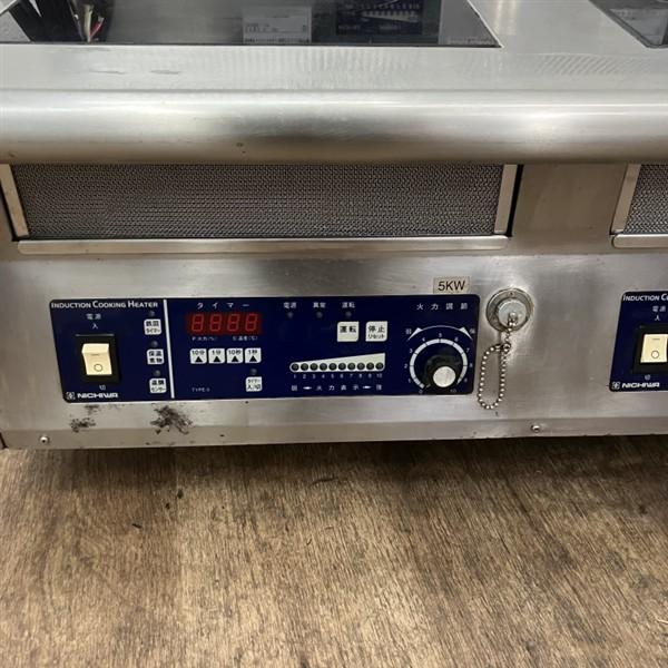 ニチワ 卓上IH調理器 MIR-1055TA 中古 1ヶ月保証 2020年製 三相200V 幅