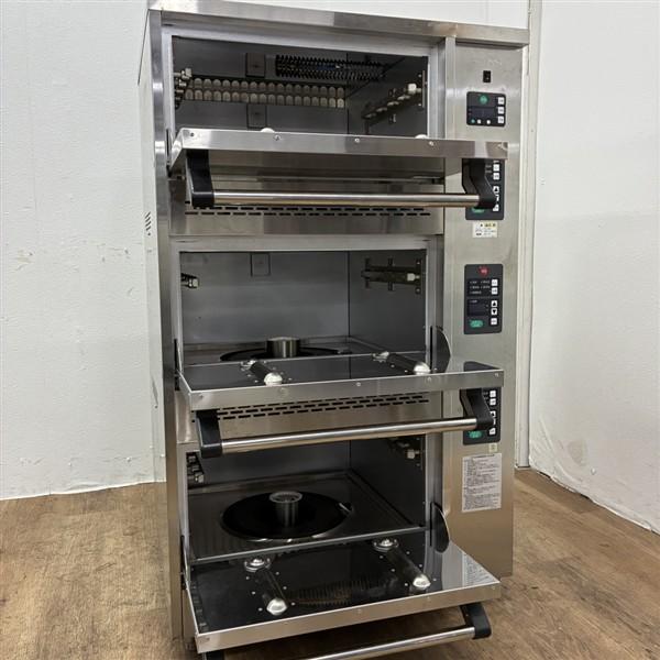 タニコー ガス立体炊飯器 TGRC-A3DT 中古 1ヶ月保証 2017年製 単相100V 都市ガス 幅785x奥行702mm 厨房【無限堂大阪店】の画像