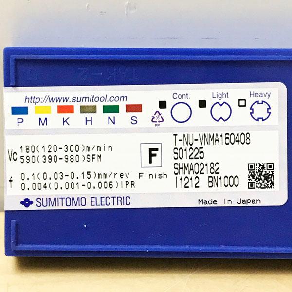 未使用】SUMITOMO/住友 T-NU-VNMA160408 BN1000 20個 10個入/箱
