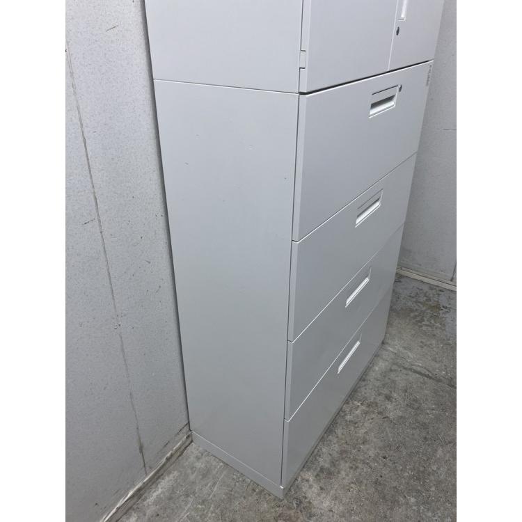 法人送料 コクヨ スチール書庫 両開き＋ラテラル 幅900×奥行400×高さ