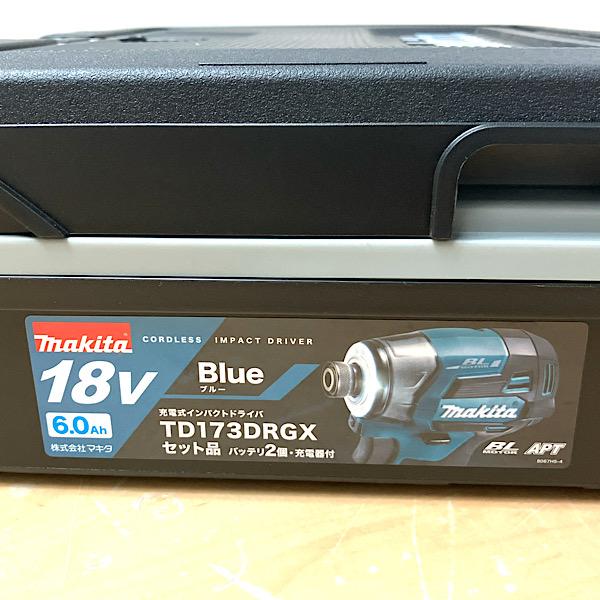 【未開封】Makita/マキタ TD173DRGX 充電式 インパクトドライバ 18V6Ah バッテリ2本・充電器・ケース付 115699 ...