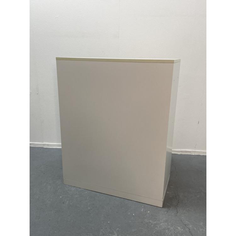 ■中古品■ イトーキ スライド書庫 シンラインシリーズ HTM-109GS-W9 ※キズ・ヤケ少々有/左扉ラッチなしの画像