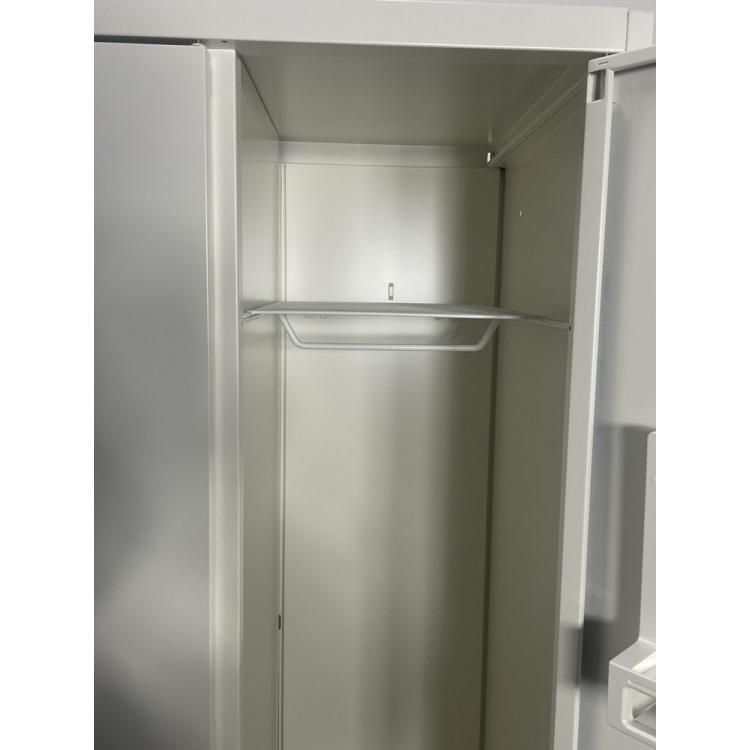 オカムラ スチールロッカー 2人用 更衣室 オフィス シリンダー錠 ホワイト 幅614×奥行515×高さ1790mm (中古品)の画像