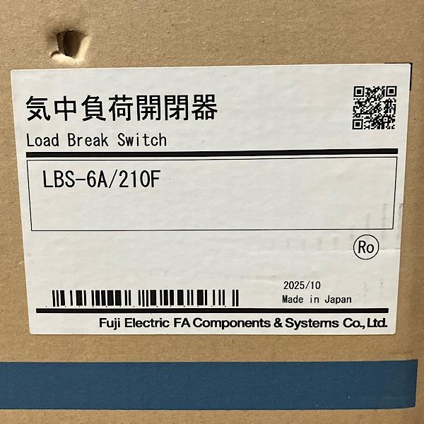 【未使用】Fuji /富士電機 LBSー6A/210F  LBSシリーズ  気中負荷開閉器 盤用構造材 ●128077の画像
