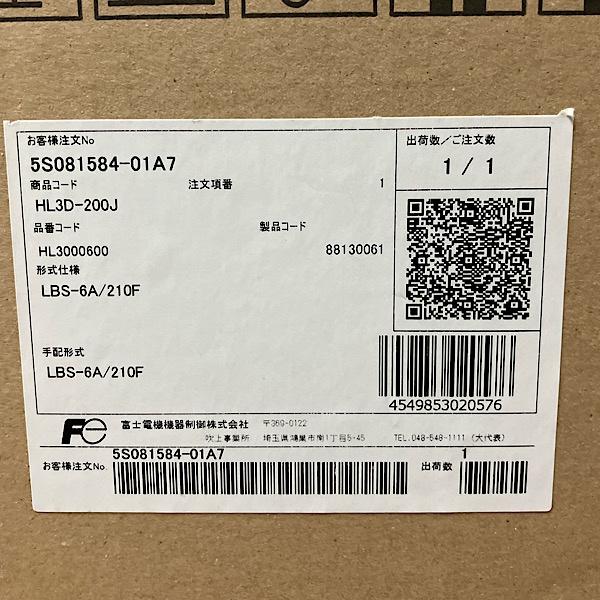 【未使用】Fuji /富士電機 LBSー6A/210F  LBSシリーズ  気中負荷開閉器 盤用構造材 ●128077の画像