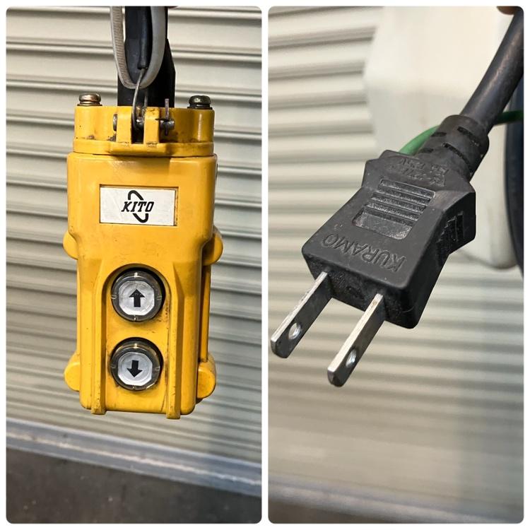 KITO/キトー 電動チェーンブロック 240kg ED形558 揚程3m 単相100V
