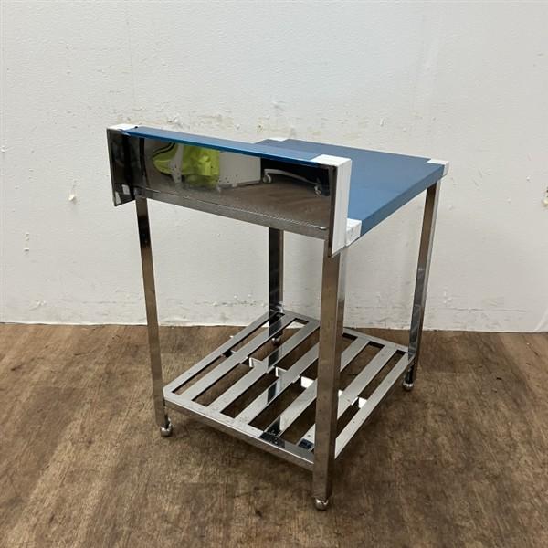 ステンレス台 バックガードあり 業務用 W750×D600×H930mm ⑤ 作業台 600*750*800 未使用 幅600x奥行750 厨房【無限堂大阪店