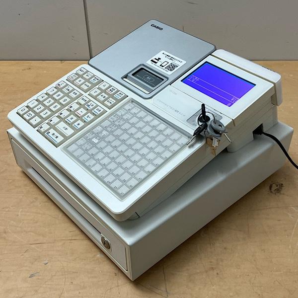 中古】CASIO/カシオ 電子レジスター SR-C550-4SWE ホワイト 鍵6本