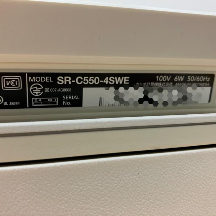 中古】CASIO/カシオ 電子レジスター SR-C550-4SWE ホワイト 鍵6本