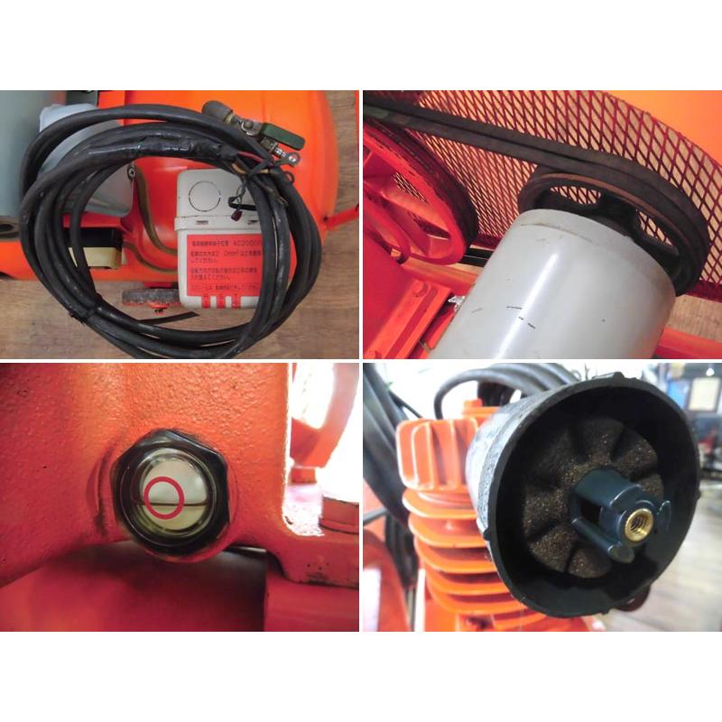 明治（meiji） 中古 ※60Hzプーリ 1.5kW 2馬力 給油式レシプロ