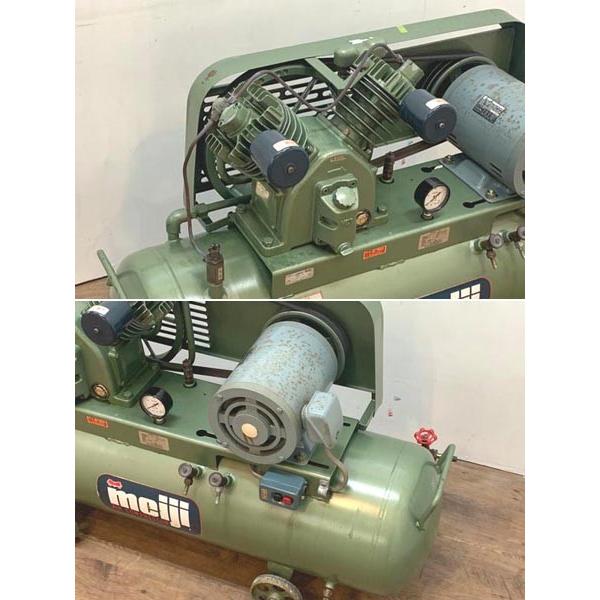 明治（meiji） 2.2kw 3馬力 給油式レシプロコンプレッサー GN-3 60Hz