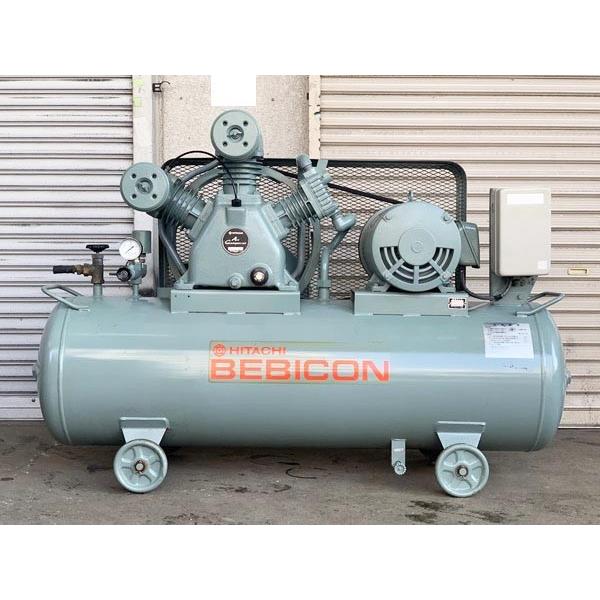 日立Hitachi小型空気圧縮機レシプロコンプレッサー ベビコン1段0.75kw 日立（HITACHI） 7.5kW 10馬力 給油式レシプロコンプレッサー 7.5P-9.5
