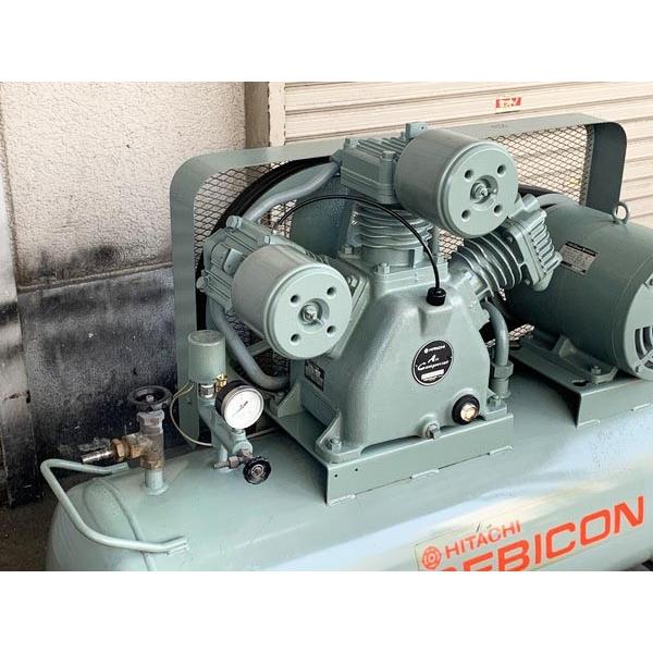 日立 HITACHI/日立 7.5kW 10馬力 給油式レシプロコンプレッサー 日立 HITACHI/日立 7.5kW 10馬力 給油式レシプロコンプレッサー