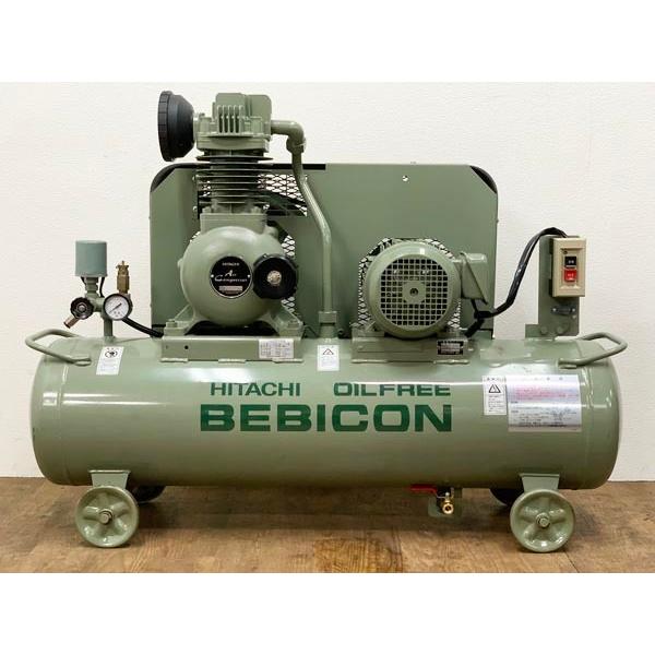 日立（HITACHI） 1.5kW 2馬力 オイルフリーレシプロコンプレッサー 1.5