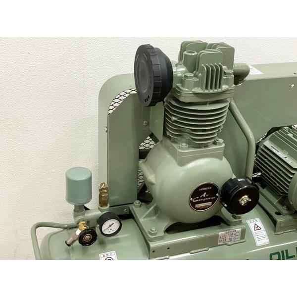 日立（HITACHI） 1.5kW 2馬力 オイルフリーレシプロコンプレッサー 1.5